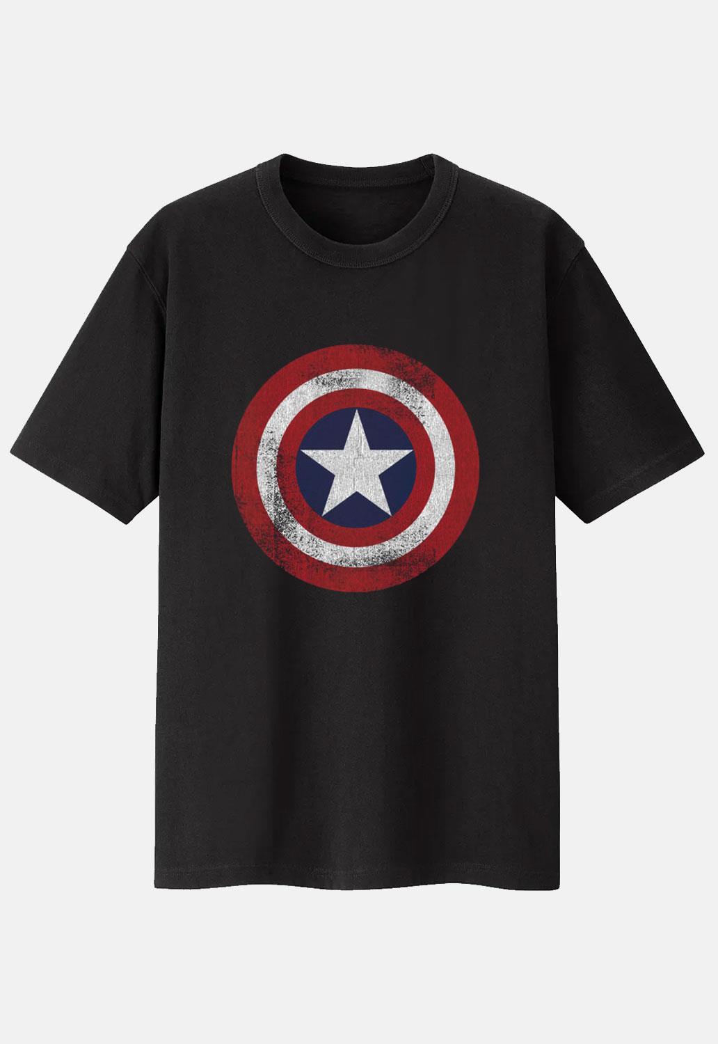 Captain America Distress Shield T-Shirt