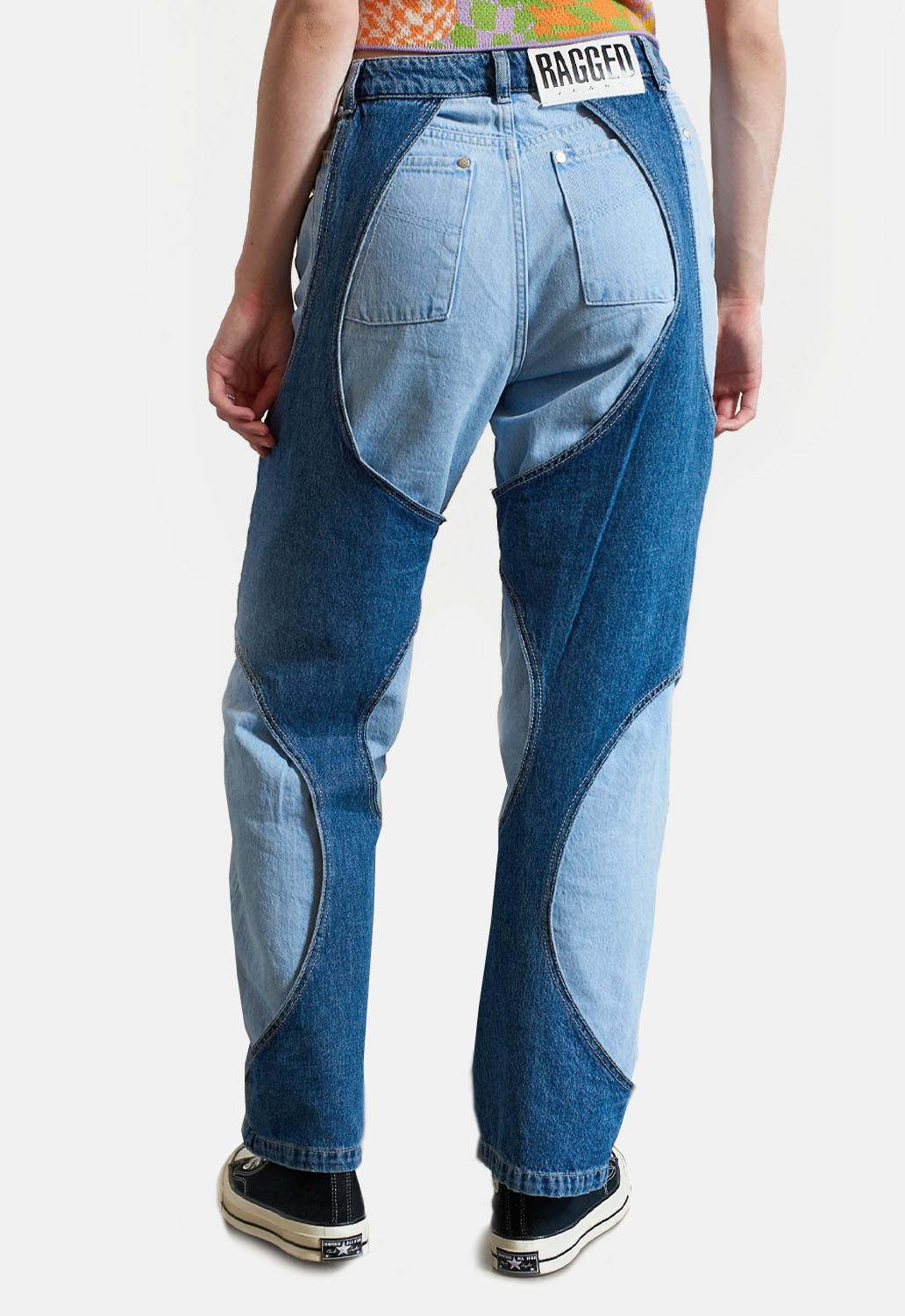 Cartoon Circle Layered Dad Jean