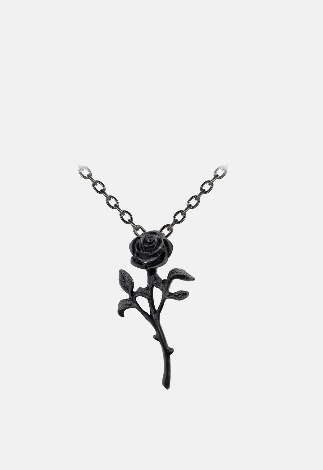 Romance Of The Black Rose Pendant