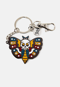 Death Head Moth Tattoo Keyring