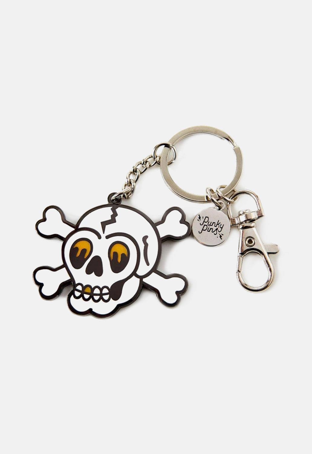 Skull And Crossbones Keyring