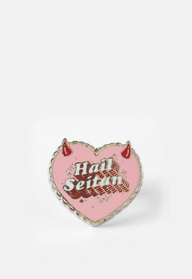 Hail Seitan Pin