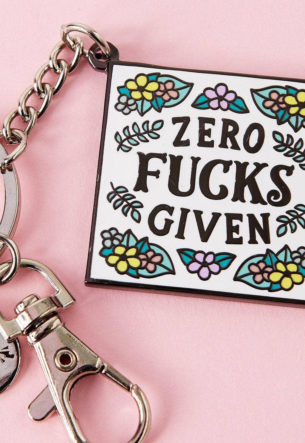 Zero Fucks Keyring