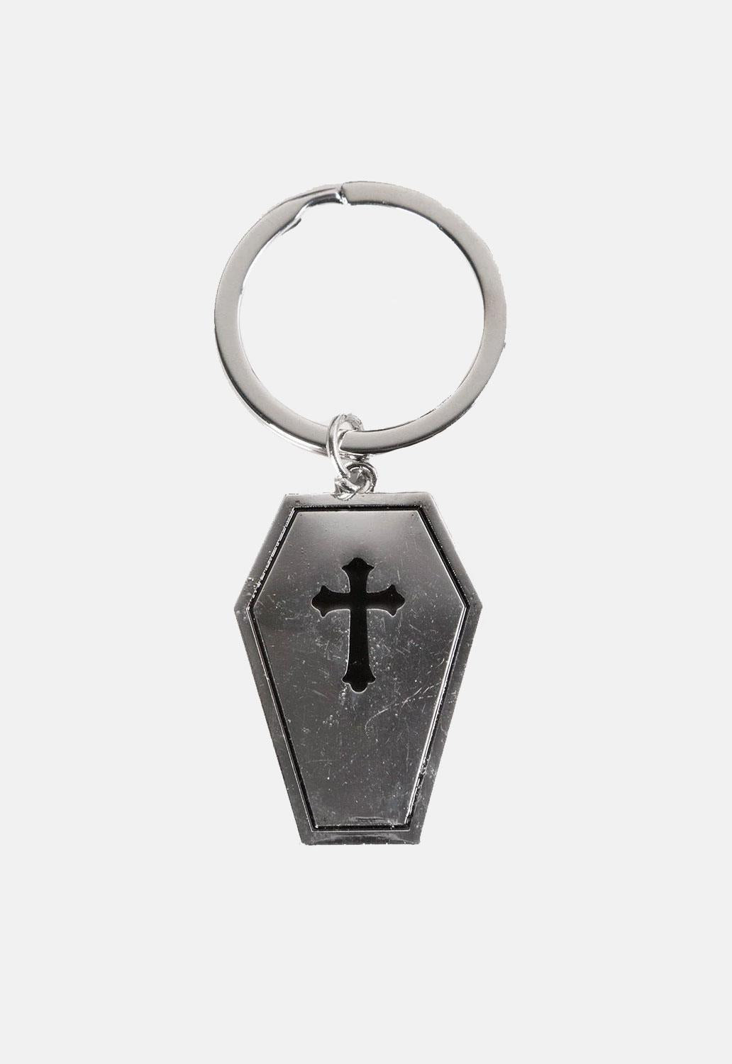 Black Magic Coffin Keyring