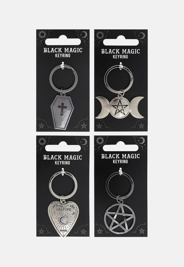 Black Magic Coffin Keyring