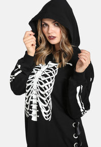 Skeleton Hoodie Dress