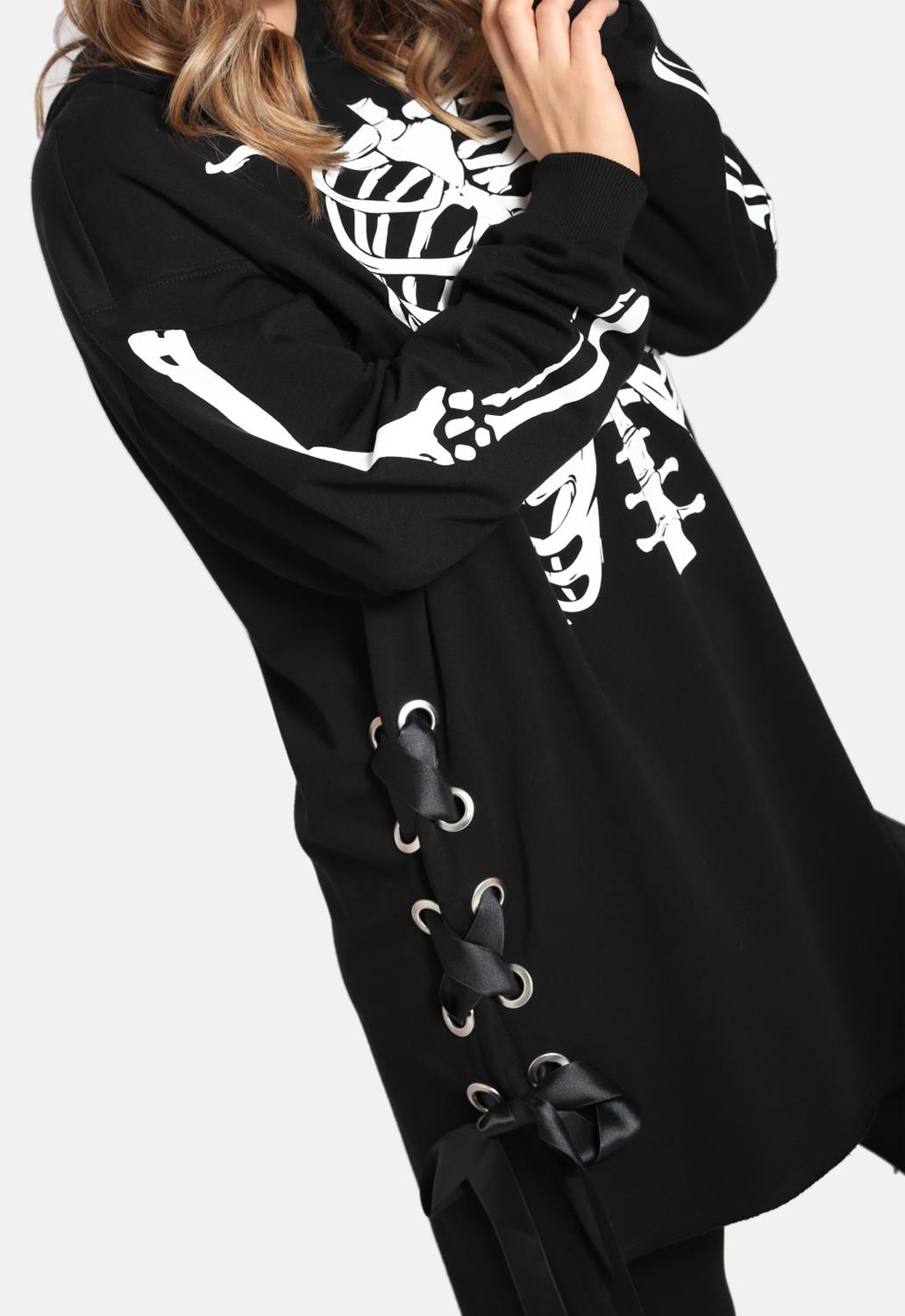 Skeleton Hoodie Dress