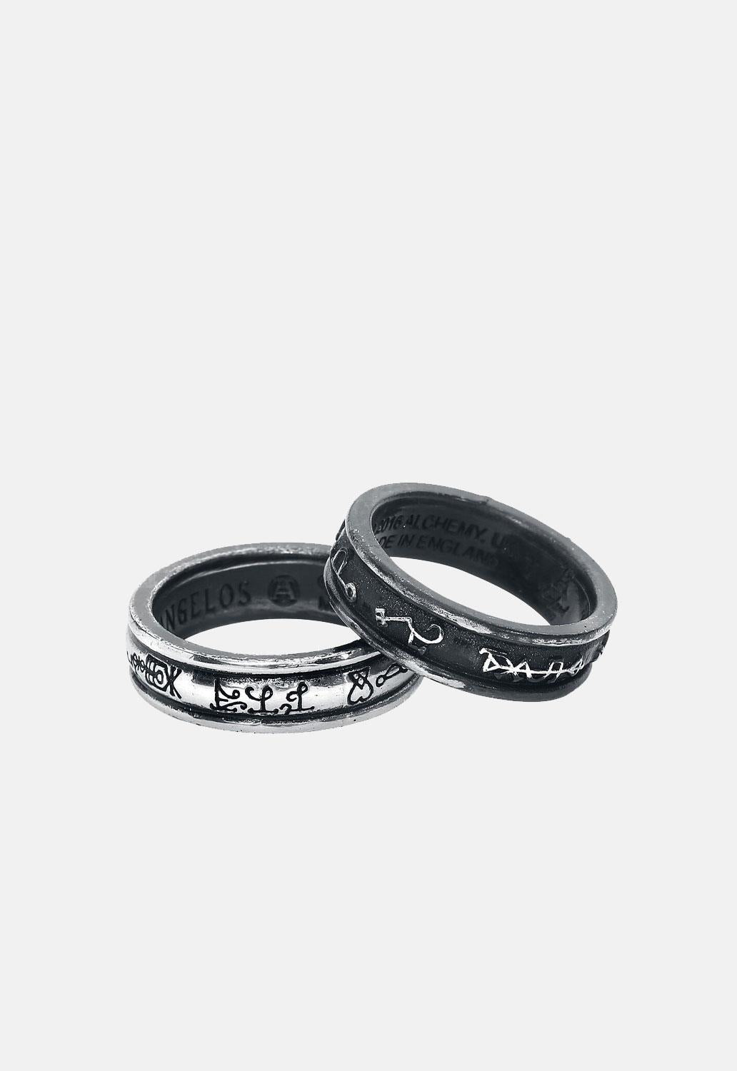 Demon Black & Angel White 2 Pack Rings