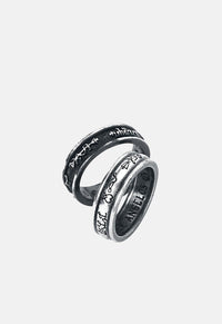 Demon Black & Angel White 2 Pack Rings