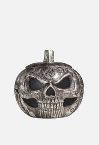 Pumpkin Skull Pot