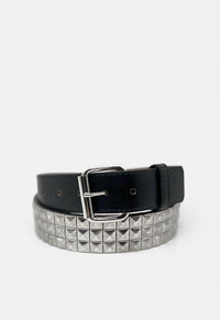 3 Row Pyramid Studded Belt