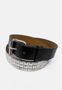 3 Row Pyramid Studded Belt