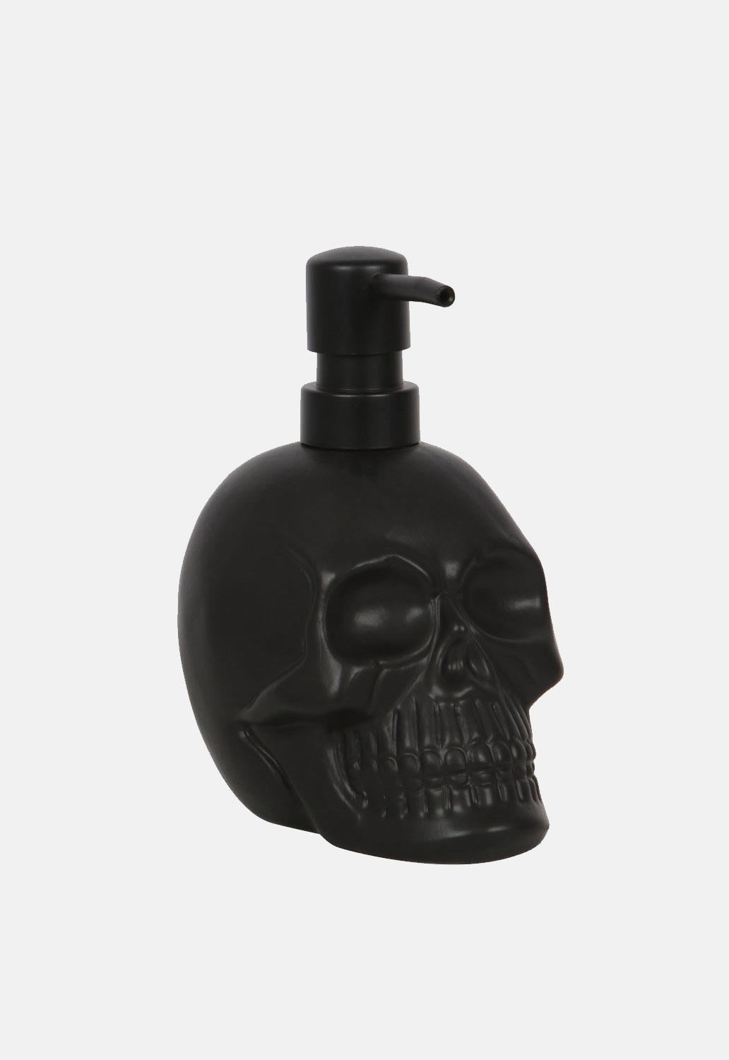 Black Skull Soap Dispenser