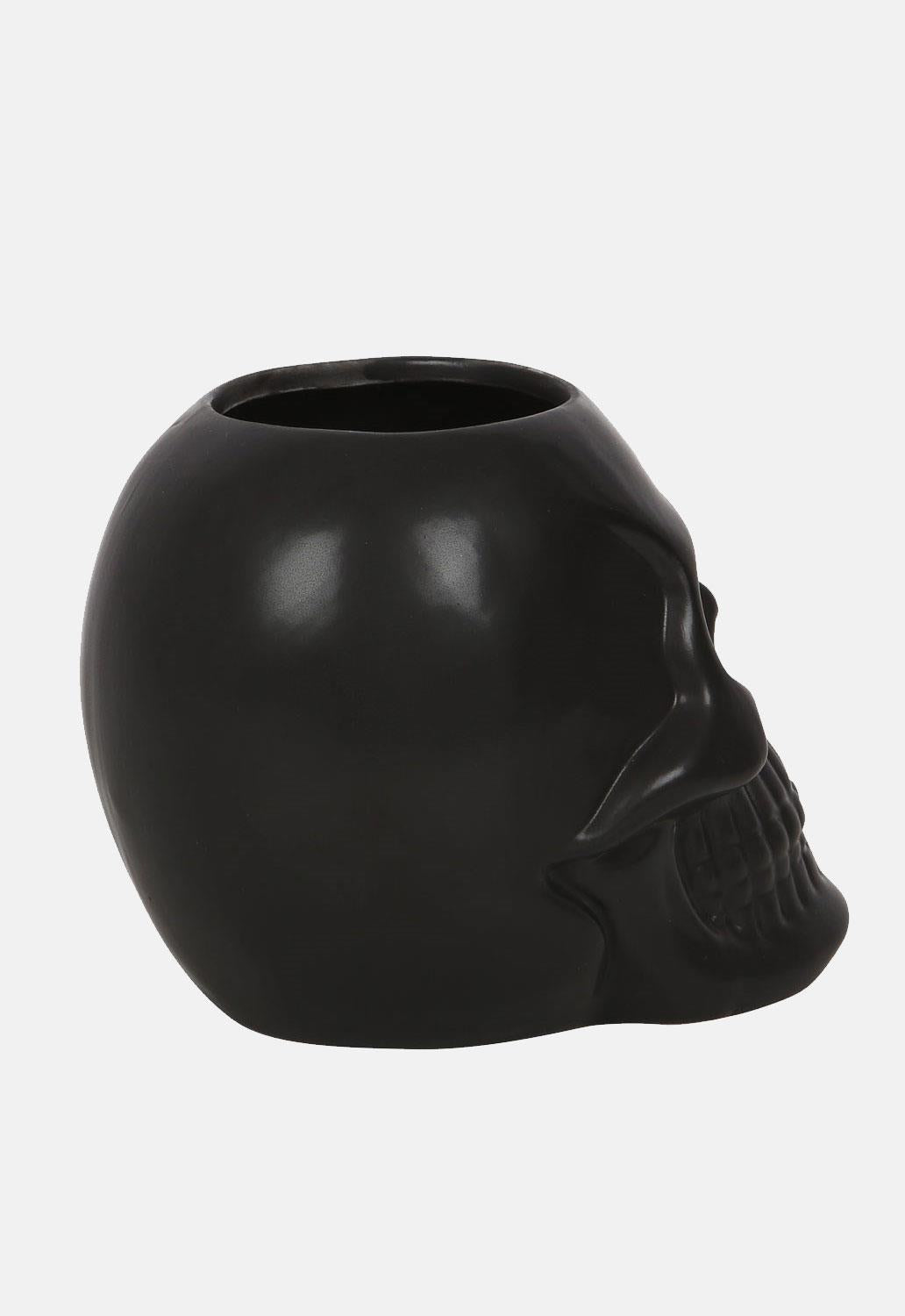 Black Skull Toothbrush Holder