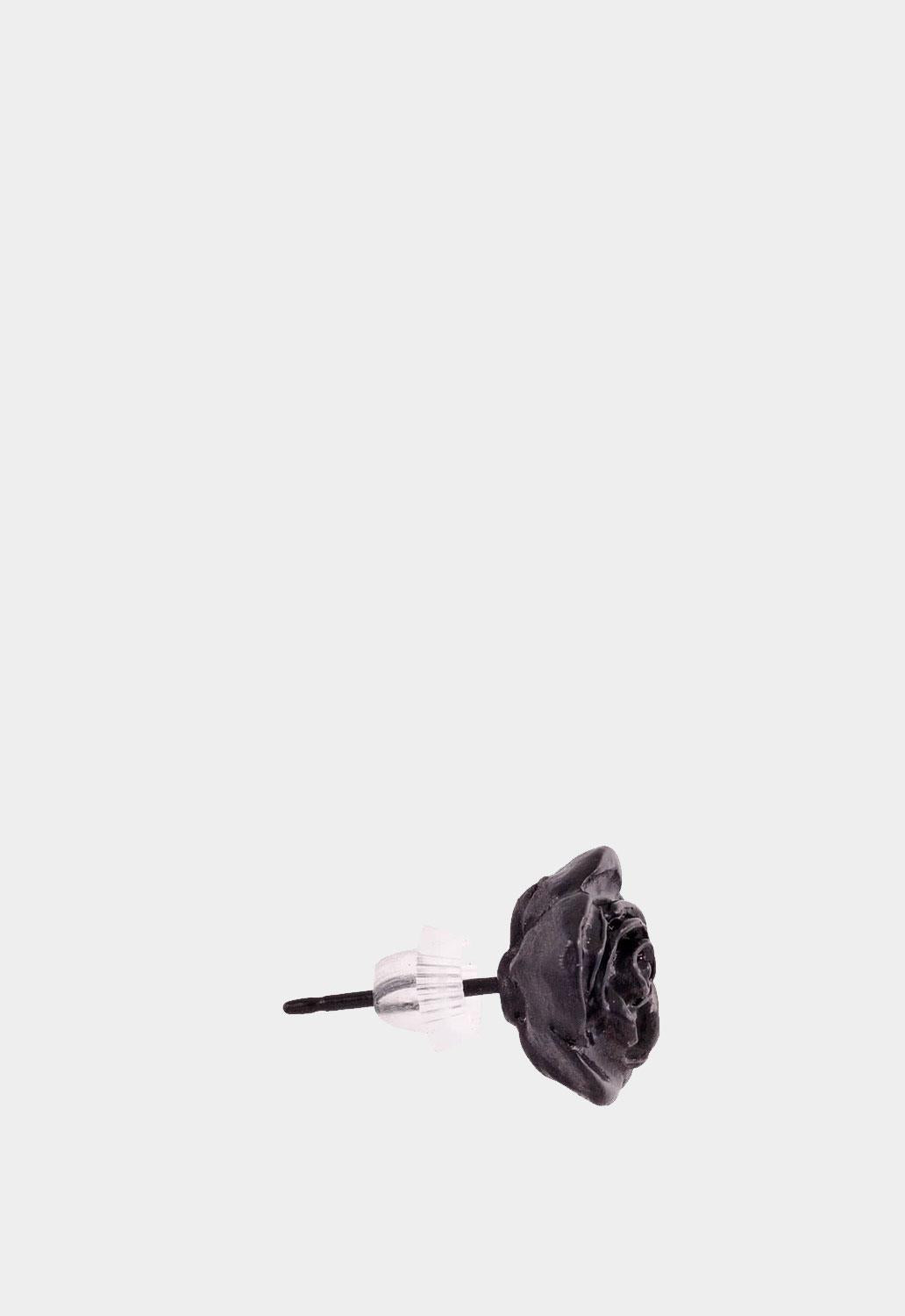 Black Rose Ear Studs