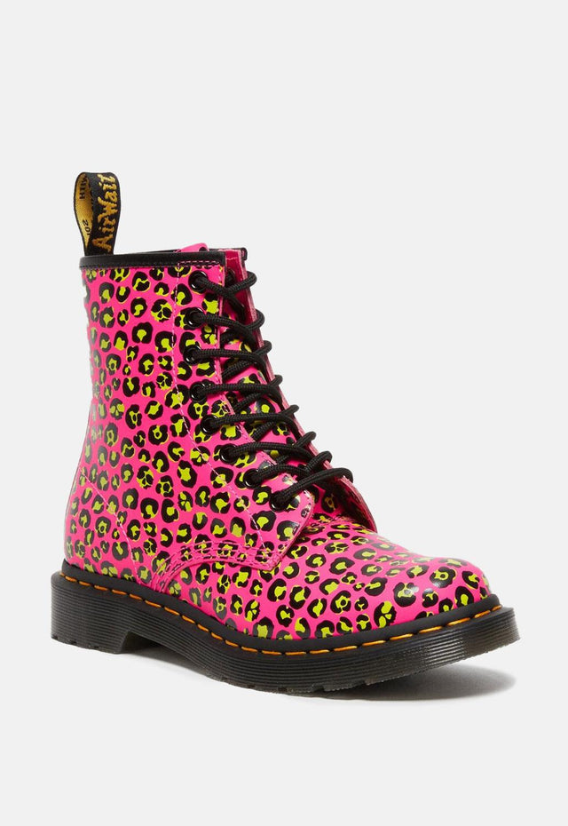 1460 Loud Leopard Smooth Boots