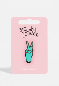 Zombie Peace Fingers Pin