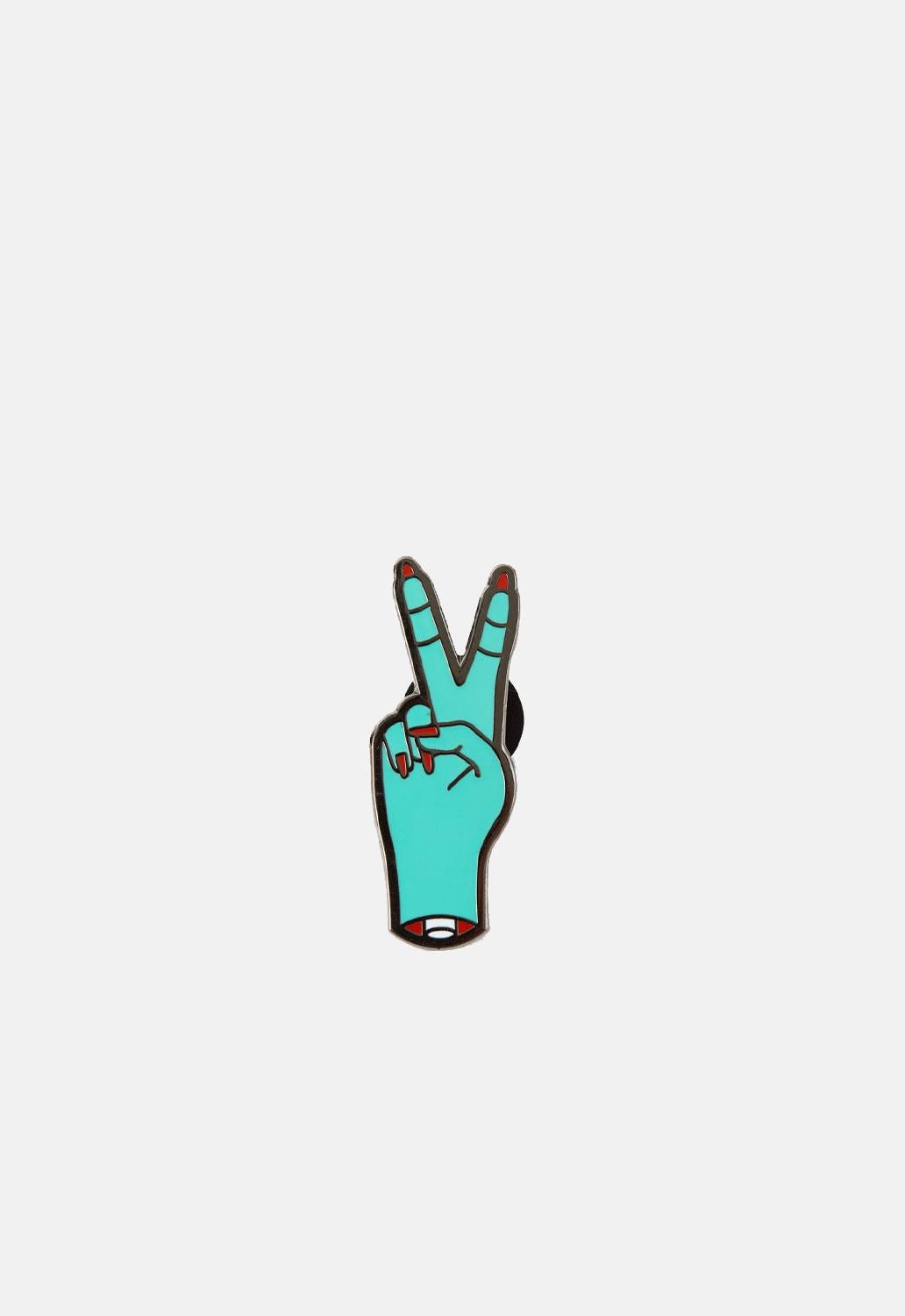 Zombie Peace Fingers Pin