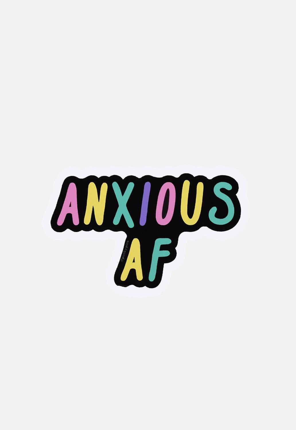 Anxious AF Large Vinyl Sticker