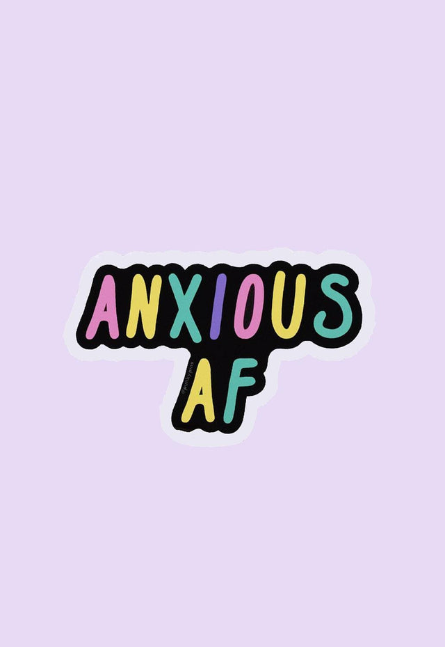 Anxious AF Large Vinyl Sticker