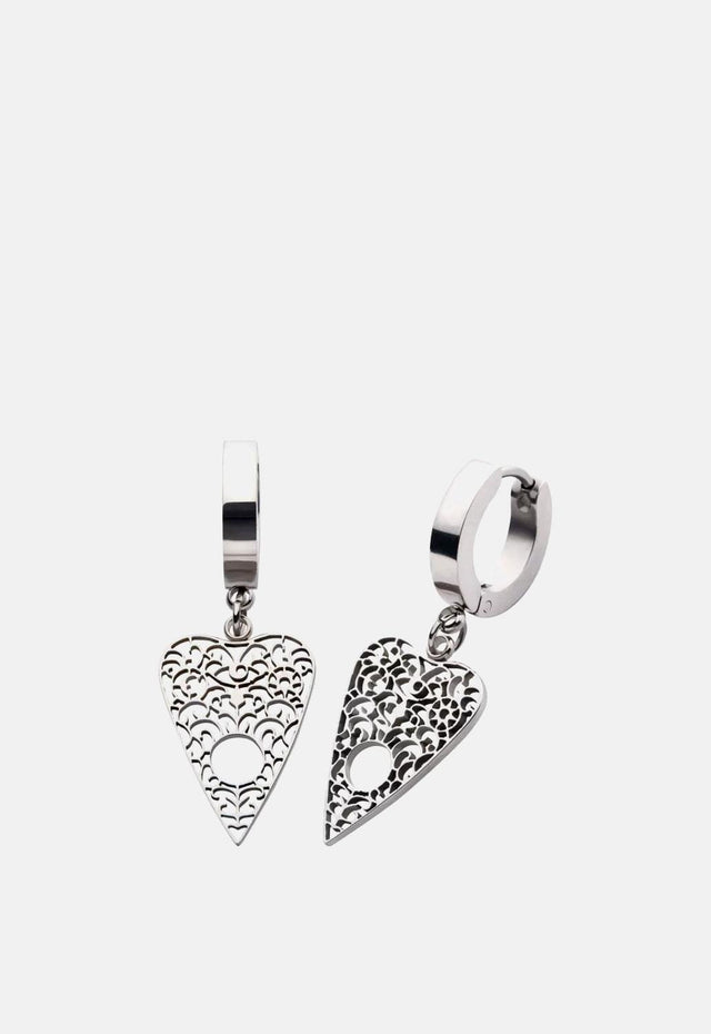 Planchette Charm Huggie Earrings