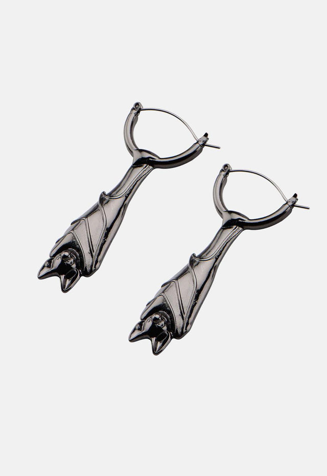 Hanging Bat Plug Hoops