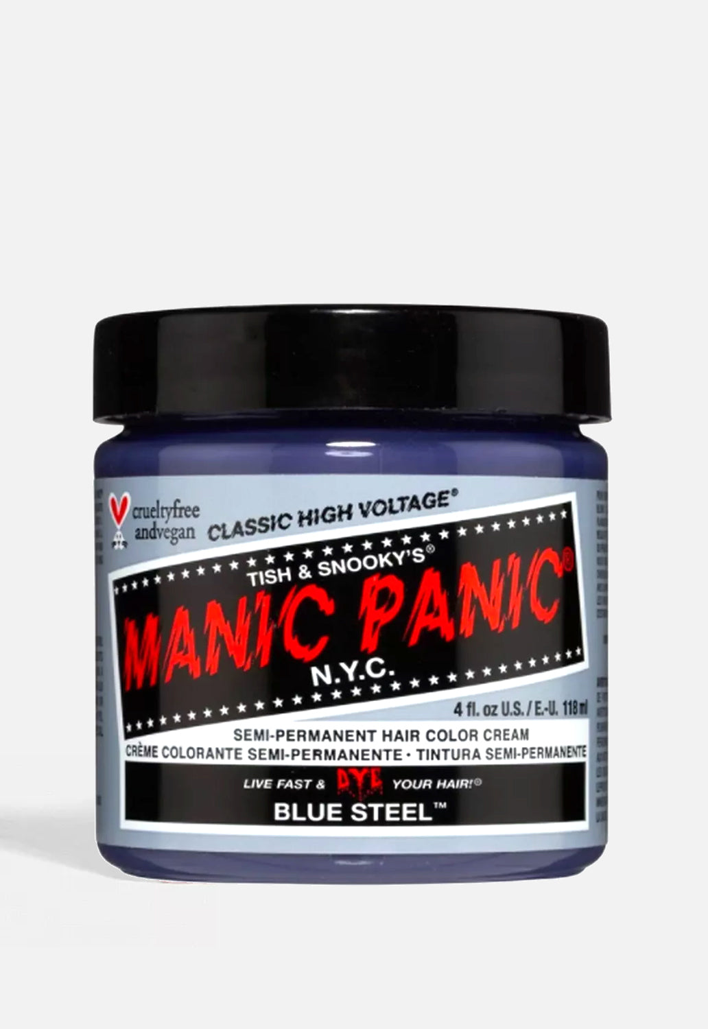 Blue Steel Silver High Voltage Hair Dye