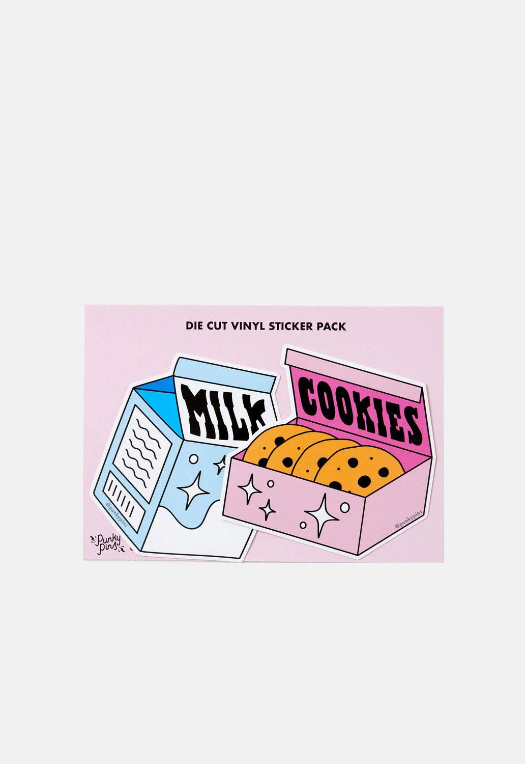 Milk & Cookies Vinyl Sticker 2 Pack