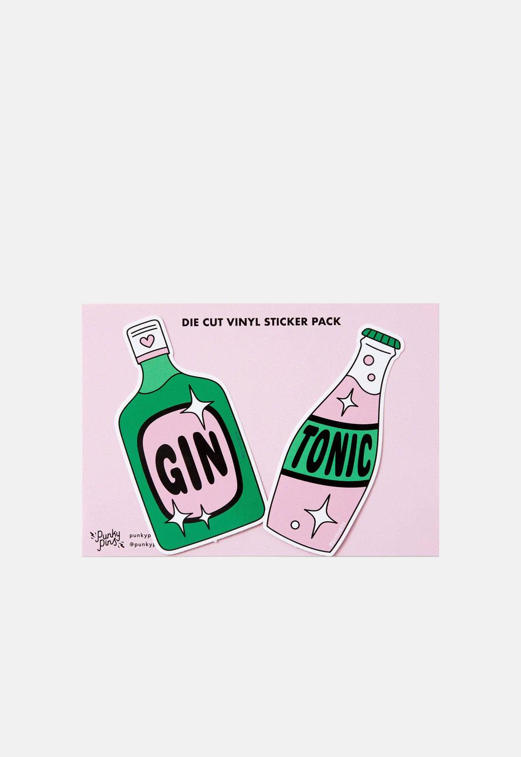 Gin & Tonic Vinyl Sticker 2 Pack