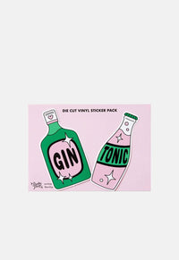 Gin & Tonic Vinyl Sticker 2 Pack