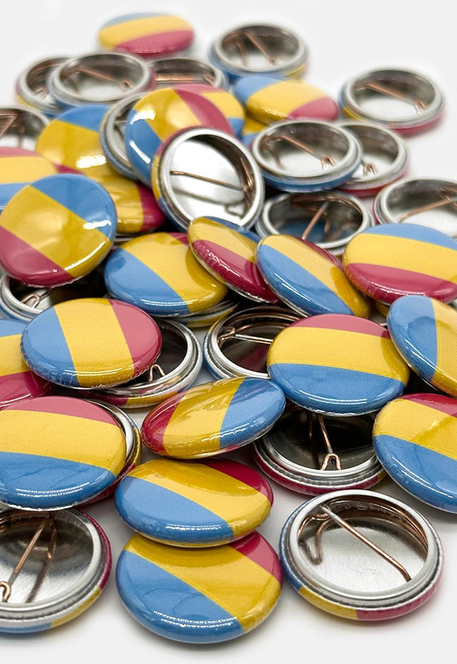 Pansexual Pride Flag Button Badge