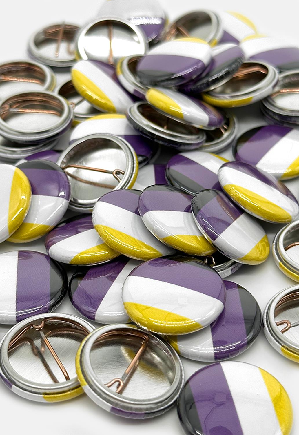 Non-Binary Pride Flag Button Badge