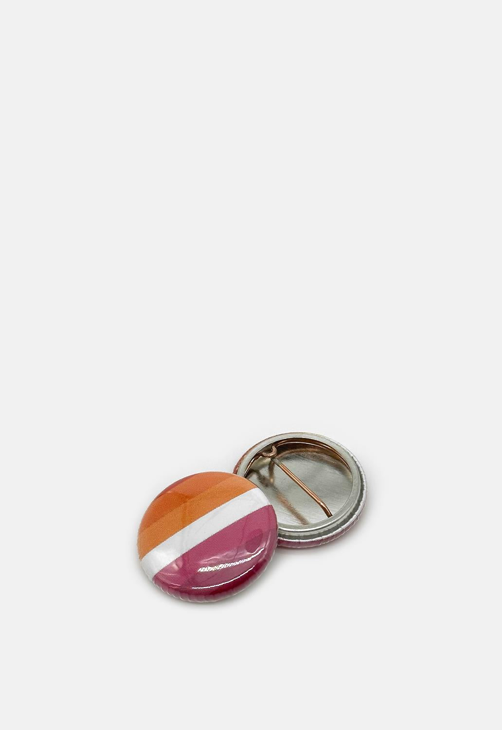 Lesbian Pride Flag Button Badge