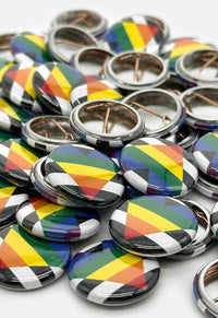 Ally Pride Flag Button Badge