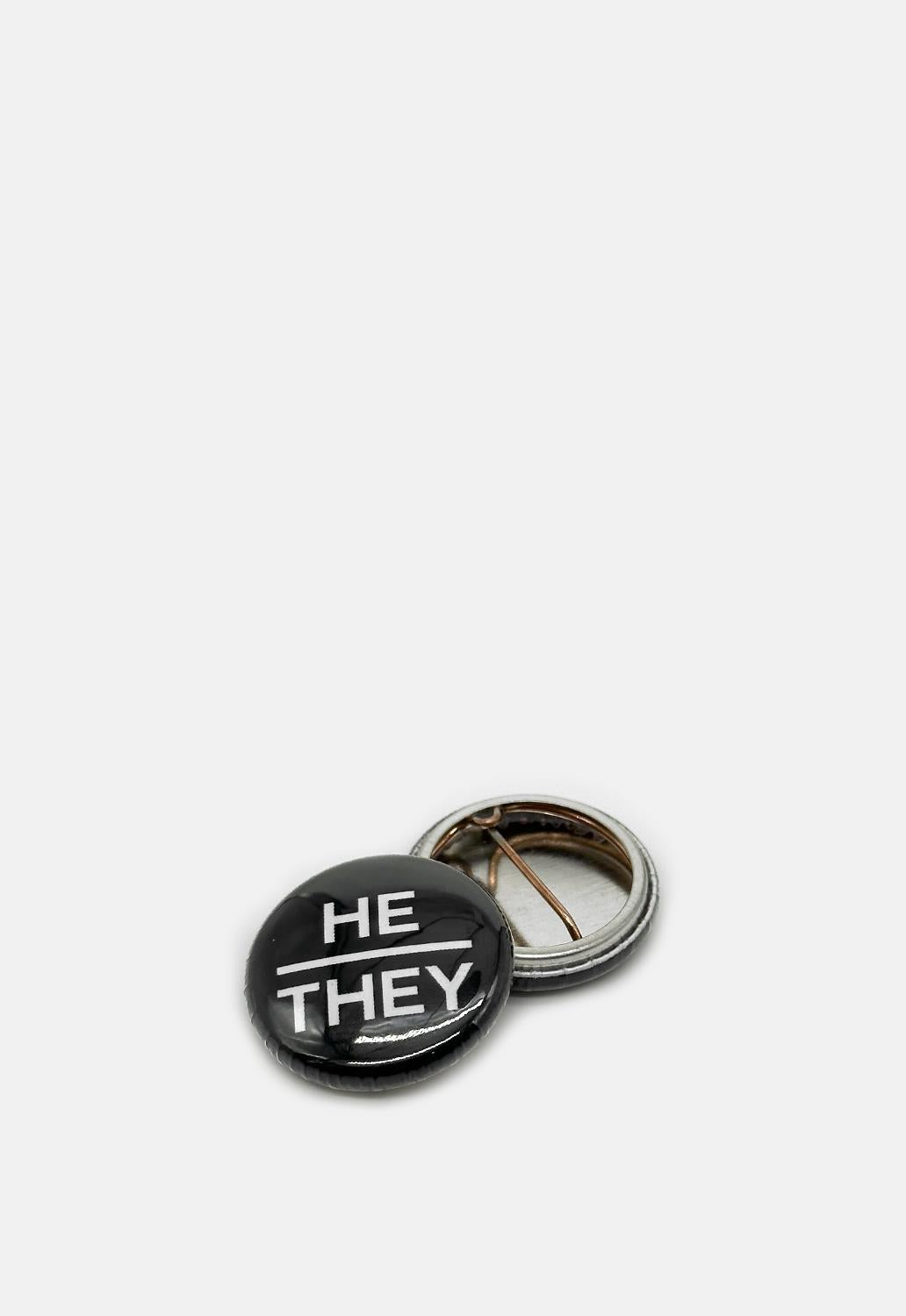 He/They Button Badge