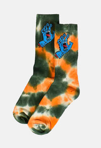 Screaming Hand Tie Dye Socks