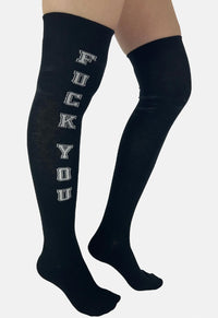 F**k You Over The Knee Socks