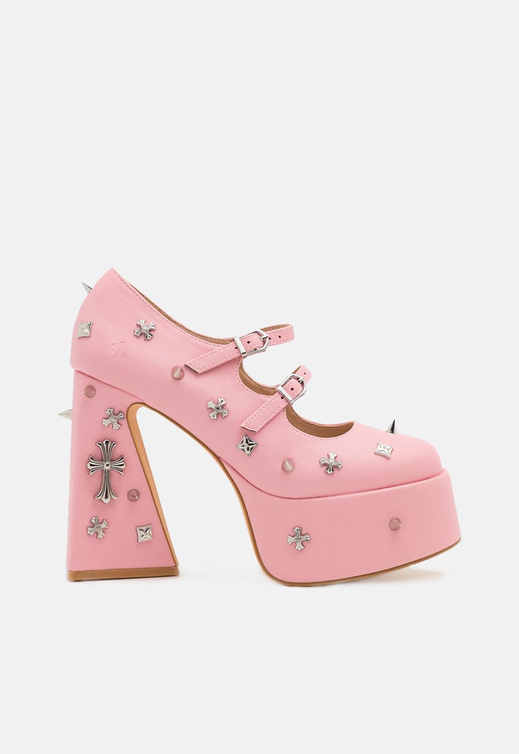 Devil Blushes Platform Heels