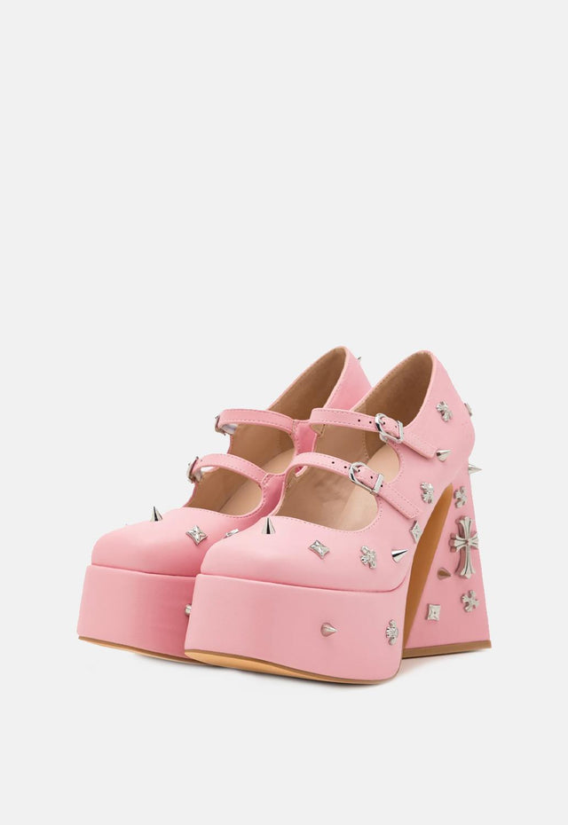 Devil Blushes Platform Heels