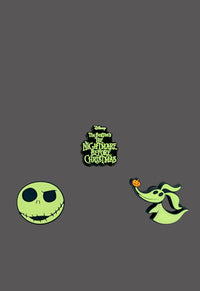 The Nightmare Before Christmas 3 Pack Glow In The Dark Shoe Charms