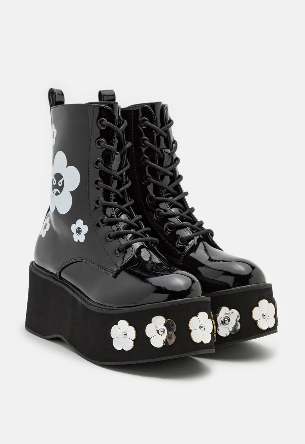 Silent Screams Platform Boots